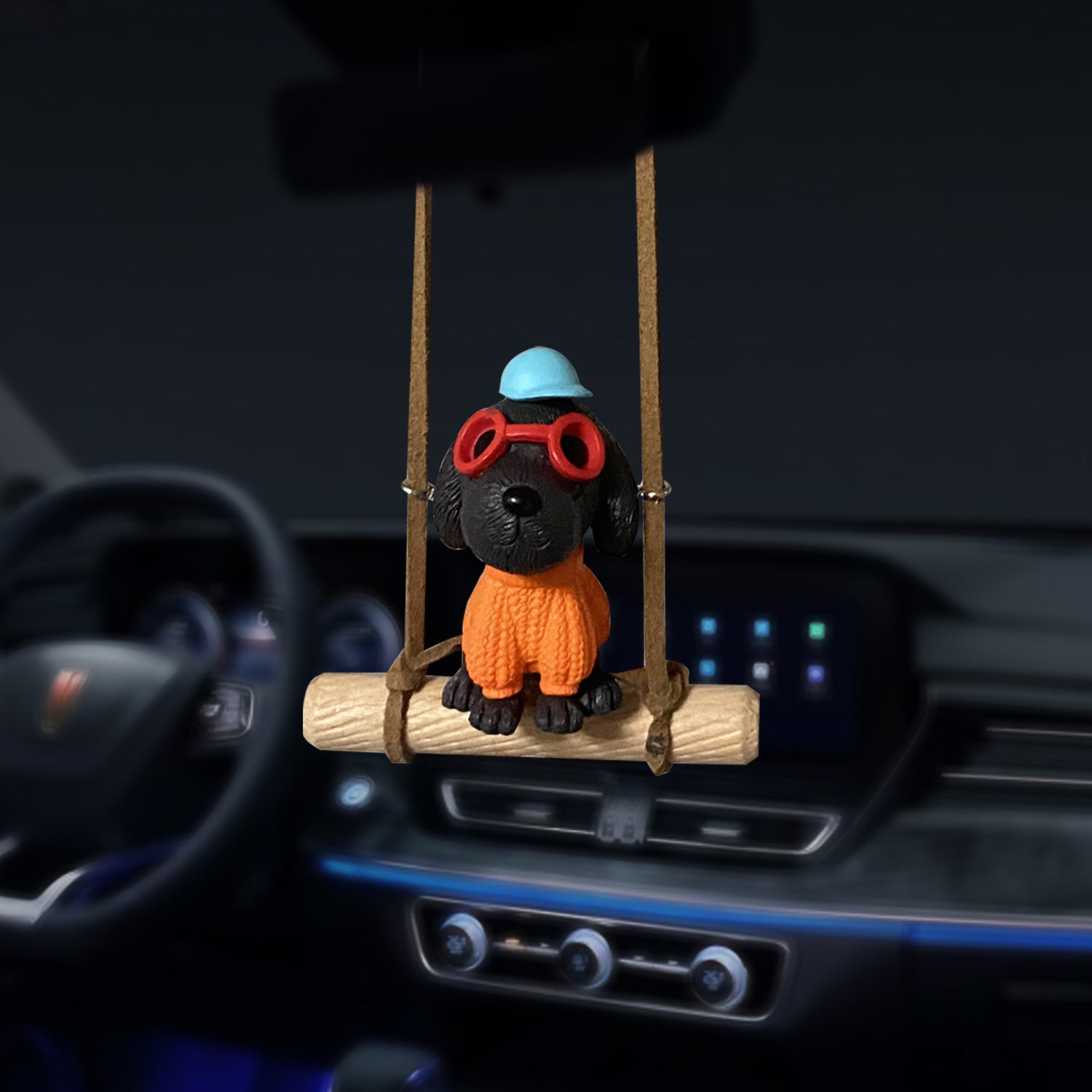 Wholesale Car Swing Puppy Car Rearview Mirror Decorative Pendant